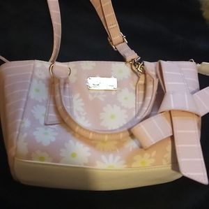 Light pink Betsey Johnson crossbody bag